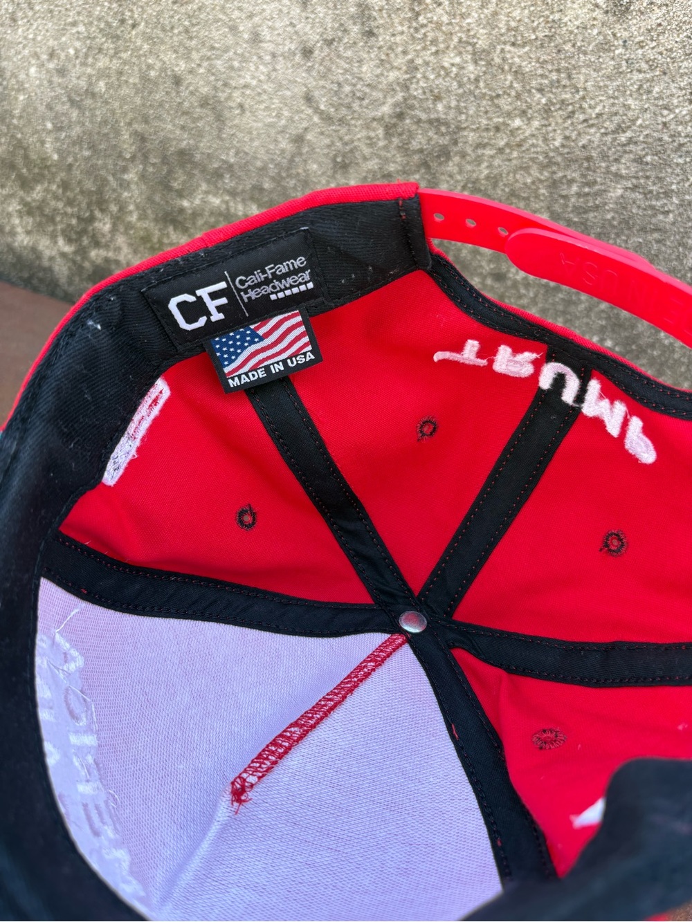 Trump 2024 Hat 47 MAGA Make America Great Again w/ Flag Baseball Cap red USA - Picture 5 of 5